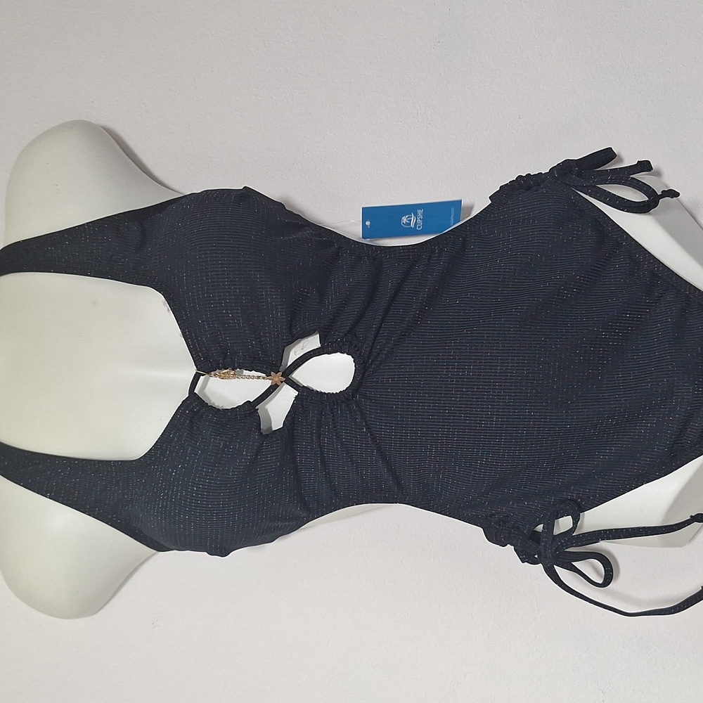 Cupshe Black One Piece Sexy Cutout Swimsuit
